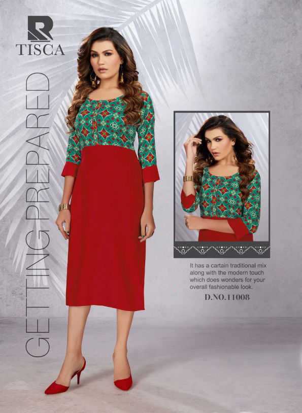 Raashi Tisca Designer Exclusive Wholesale Printed Kurtis
